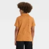 Boys' Short Sleeve Printed Polo Shirt - Cat & Jack™ Orange