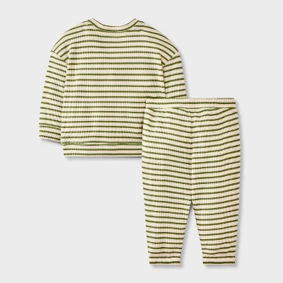Baby Boys' 2pc Waffle Sweatshirt & Jogger Pants Set - Cat & Jack™ 1 Baby Boys' 2pc Waffle Sweatshirt & Jogger Pants Set - Cat & Jack™