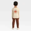 Toddler Boys' Long Sleeve Pumpkin Spice French Terry Shirt And Pants Set - Cat & Jack™ Khaki