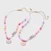 Girls' 2pk BFF With Daisy Charms Necklace Set - Cat & Jack™️: Lobster Claw Clasp, 3 Inch Extender