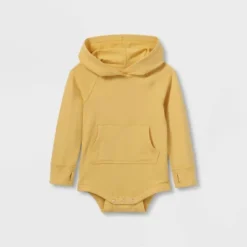 Toddler Girls' Adaptive Hooded Adjustable Long Sleeve Bodysuit - Cat & Jack™ Light Mustard Yellow -Cat & Jack GUEST 56260ec0 227d 42ea 8bc2 abc30bb7992a
