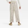 Girls' Dressy Wide Leg Holiday Pants - Cat & Jack™ Silver Sequins