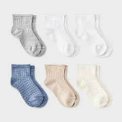 Toddler 6pk Waffle Ribbed Ankle Socks - Cat & Jack™ -Cat & Jack GUEST 59e7bcaf 7ada 4d12 aaf0 8c1138cf0b37