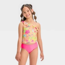 Girls' 'Birds Of The Tropic' Tankini Swimwear Set - Cat & Jack™ Pink -Cat & Jack GUEST 5b412ecc a738 4195 adc2 558a8bf01d74
