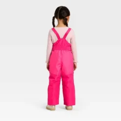 Toddler Girls' Solid Snow Bib - Cat & Jack™ Pink