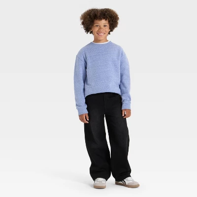 Boys' Solid Pullover Sweatshirt - Cat & Jack™ 2 Boys' Solid Pullover Sweatshirt - Cat & Jack™ - Image 2