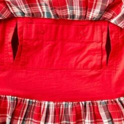 Toddler Girls' Adaptive Abdominal Access Long Sleeve Plaid Tiered Woven Dress - Cat & Jack™ Red -Cat & Jack GUEST 608064f2 48fa 477e af67 1c2ea628560e