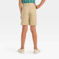 Boys' Flat Front 'At The Knee' Chino Shorts - Cat & Jack™