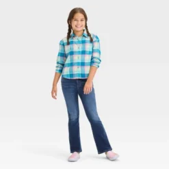 Girls' Long Sleeve Button-Down Plaid Shirt - Cat & Jack™ 3 Girls' Long Sleeve Button-Down Plaid Shirt - Cat & Jack™ -Cat & Jack GUEST 65ad72c4 ccc7 4a68 9ed3 b96d6eaa146a