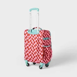 Kids' Softside Carry On Spinner Suitcase Pink Checkered - Cat & Jack™️ -Cat & Jack GUEST 65ff1129 1260 4d0b a30c 1f6031e1f00f