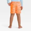 Toddler Boys' Water Reactive Shark Swim Shorts - Cat & Jack™ Orange