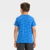 Boys' Short Sleeve Printed T-Shirt - Cat & Jack™ Bright Blue