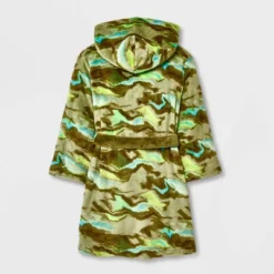 Boys' Marble Printed Robe - Cat & Jack™ Green