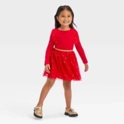Toddler Girls' Tulle Dress - Cat & Jack™ Red 5 Toddler Girls' Tulle Dress - Cat & Jack™ Red -Cat & Jack GUEST 6ef995c5 5112 4d54 8f23 bc1c52a7020f
