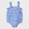 Baby Girls' Gingham Romper - Cat & Jack™ Blue
