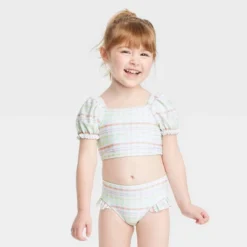 Toddler Girls' 2pc Plaid Bikini Set - Cat & Jack™ -Cat & Jack GUEST 70957406 f71e 40d0 aabe eb029940768d