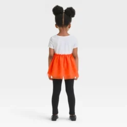 Toddler Girls' Cat Short Sleeve Top & Tulle Set - Cat & Jack™ Cream