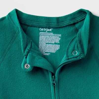 Toddler Adaptive Abdominal Access Fleece Union Suit Pajamas - Cat & Jack™ 2 Toddler Adaptive Abdominal Access Fleece Union Suit Pajamas - Cat & Jack™ - Image 2