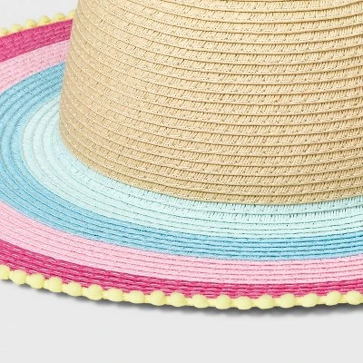 Girls' Striped Floppy Hat - Cat & Jack™ 2 Girls' Striped Floppy Hat - Cat & Jack™ - Image 2