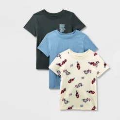 Toddler Boys' 3pk Short Sleeve Racecar T-Shirt - Cat & Jack™ -Cat & Jack GUEST 752ae94e ab56 4c7a 893e 18c547e8a741