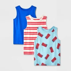 Toddler Boys' 3PK 4th Of July Ice Cream Tank Top - Cat & Jack™ -Cat & Jack GUEST 77026e1f fd01 4cb3 afa0 844473b3024e