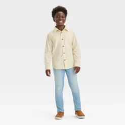 Boys' Long Sleeve Corduroy Button-Down Shirt - Cat & Jack™ -Cat & Jack GUEST 78a1ad7f 8812 46e8 9bca 786d6a1992a2