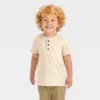 Toddler Boys' 2pk Short Sleeve T-Shirt - Cat & Jack™ Cream/Gray