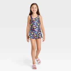 Girls' Sea Life One Piece Swimsuit Dress - Cat & Jack™ Blue -Cat & Jack GUEST 7db14e5c 1c71 4240 aeb1 c7702e7e24cc