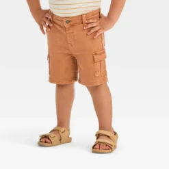 Toddler Boys' Button-Front Denim Shorts - Cat & Jack™ Orange -Cat & Jack GUEST 7e2e33d8 4d14 4493 92bc 73fdb7b9e50a