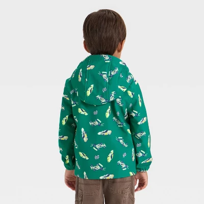 Toddler Boys' Full Zip Racecar Softshell Jacket - Cat & Jack™ Green 1 Toddler Boys' Full Zip Racecar Softshell Jacket - Cat & Jack™ Green
