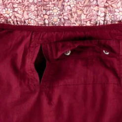 Girls' Adaptive Short Sleeve Woven Dress - Cat & Jack™ Burgundy -Cat & Jack GUEST 8059e7a1 b69f 458c 8a50 f1c97066d0c6