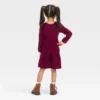 Toddler Girls' Dot Cozy A-Line Dress - Cat & Jack™ Red