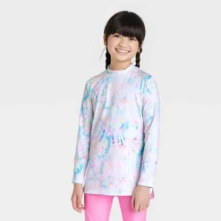 Girls' Tunic Tie-Dye Long Sleeve Rash Guard Swimsuit Top - Cat & Jack™️ White 5 Girls' Tunic Tie-Dye Long Sleeve Rash Guard Swimsuit Top - Cat & Jack™️ White -Cat & Jack GUEST 84617862 27aa 4f2e a33c 47bb1eaeb51a