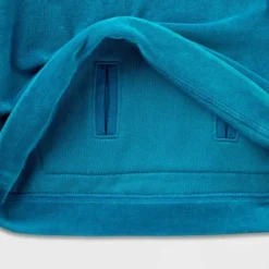 Girls' Adaptive Velour Sweatshirt - Cat & Jack™ Teal Blue -Cat & Jack GUEST 87828b3d 111b 43df bf30 96ed759d36cc