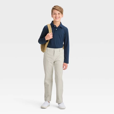 Boys' Straight Fit Uniform Pants - Cat & Jack™ 2 Boys' Straight Fit Uniform Pants - Cat & Jack™ - Image 2