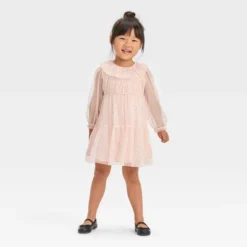Toddler Girls' Stars Tulle Dress - Cat & Jack™ Pink -Cat & Jack GUEST 8b7deef0 8c77 4a19 8996 363200e99772