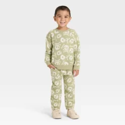 Toddler Boys' Halloween Fleece Sweatshirt And Pants Set - Cat & Jack™ Olive -Cat & Jack GUEST 8b8bf4f1 2c18 41da a7b0 f0db10df5852