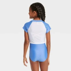 Girls' 2pc Taffy Striped Short Sleeve Rash Guard Set - Cat & Jack™ -Cat & Jack GUEST 8d485ba9 05a1 4e5c 9e4a 86a380758d70
