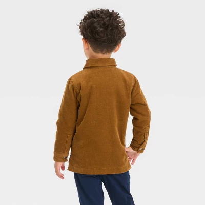 Toddler Boys' Corduroy 'Button-Up' Shacket - Cat & Jack™ Brown 1 Toddler Boys' Corduroy 'Button-Up' Shacket - Cat & Jack™ Brown