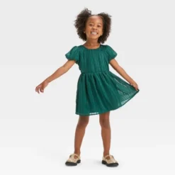 Toddler Girls' Casual Dress - Cat & Jack™ Green -Cat & Jack GUEST 8f6aac63 1d4b 4dad 94bf 6c06d8b438a7