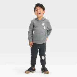 Toddler Boys' Halloween Hooded Top And Jogger Pants Set - Cat & Jack™ Gray -Cat & Jack GUEST 8fd4cf13 17fa 48f3 a9b9 da71ed267e13