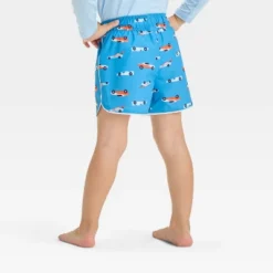 Toddler Boys' Race Car Swim Shorts - Cat & Jack™ Dark Blue