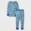 Toddler Boys' 4pc Truck & Construction Pajama Set - Cat & Jack™ Blue