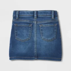 Toddler Girls' Denim Button-Front Skirt - Cat & Jack™ Blue