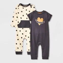 Baby 2pk 'Loved' Romper Set - Cat & Jack™ Black/White 7 Baby 2pk 'Loved' Romper Set - Cat & Jack™ Black/White -Cat & Jack GUEST 953deb9f 4597 495d a9a5 a29b1ee3d556