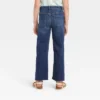 Girls' Mid-Rise Wide Leg Crop Jeans - Cat & Jack™