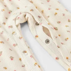 Baby Girls' Long Sleeve Waffle Romper - Cat & Jack™ 5 Baby Girls' Long Sleeve Waffle Romper - Cat & Jack™ -Cat & Jack GUEST 9796fcc5 e0e9 4360 9c04 6d014e004586