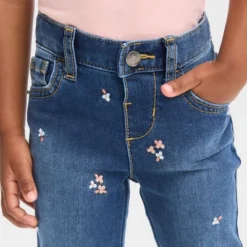 Toddler Embroidered Skinny Jeans - Cat & Jack™ Dark Blue -Cat & Jack GUEST 9876e3e2 fc4d 4a2c b44a be38c152262d