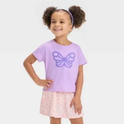 Toddler Girls' Butterfly Graphic T-Shirt - Cat & Jack™ Lilac Purple 7 Toddler Girls' Butterfly Graphic T-Shirt - Cat & Jack™ Lilac Purple -Cat & Jack GUEST 992e247f 0ae6 4c35 a14e 9d67da6a4394