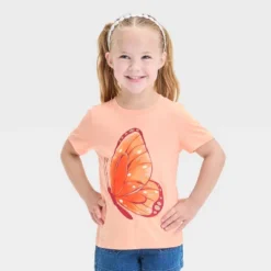 Toddler Girls' Butterfly Graphic T-Shirt - Cat & Jack™ Peach Orange 7 Toddler Girls' Butterfly Graphic T-Shirt - Cat & Jack™ Peach Orange -Cat & Jack GUEST 9b9b09de ffe8 43f2 bd81 a65d49365284